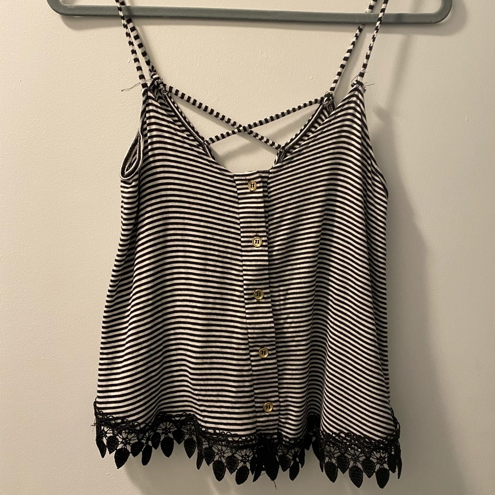 Black and white tank